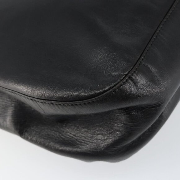 Authentic PRADA Chain Shoulder Bag Leather Black - Picture 6 of 16